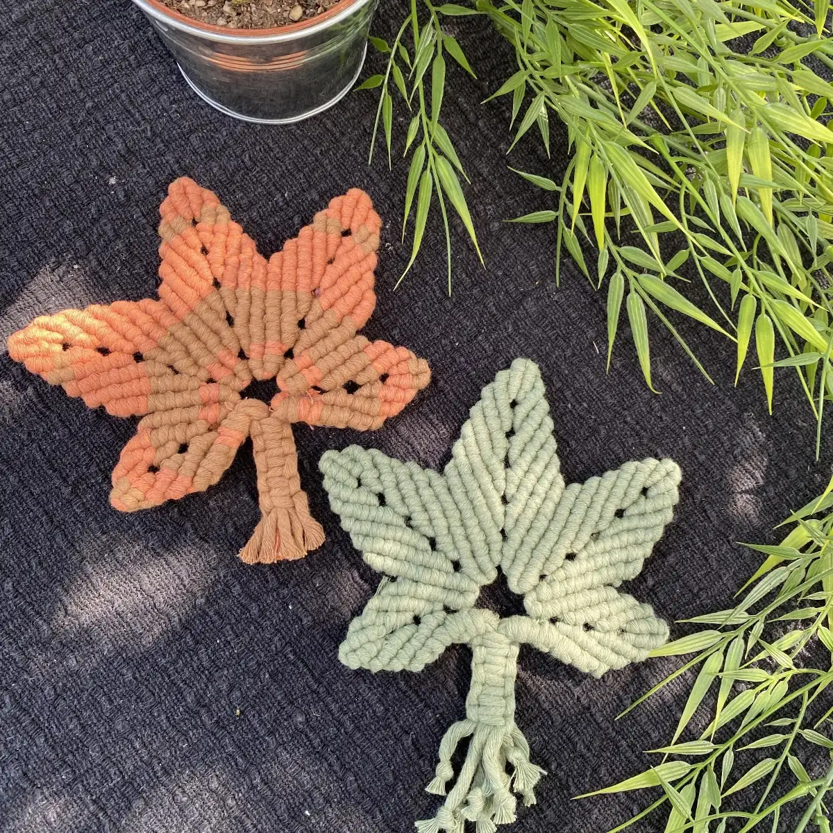 Sous-verres "Feuille d'érable"